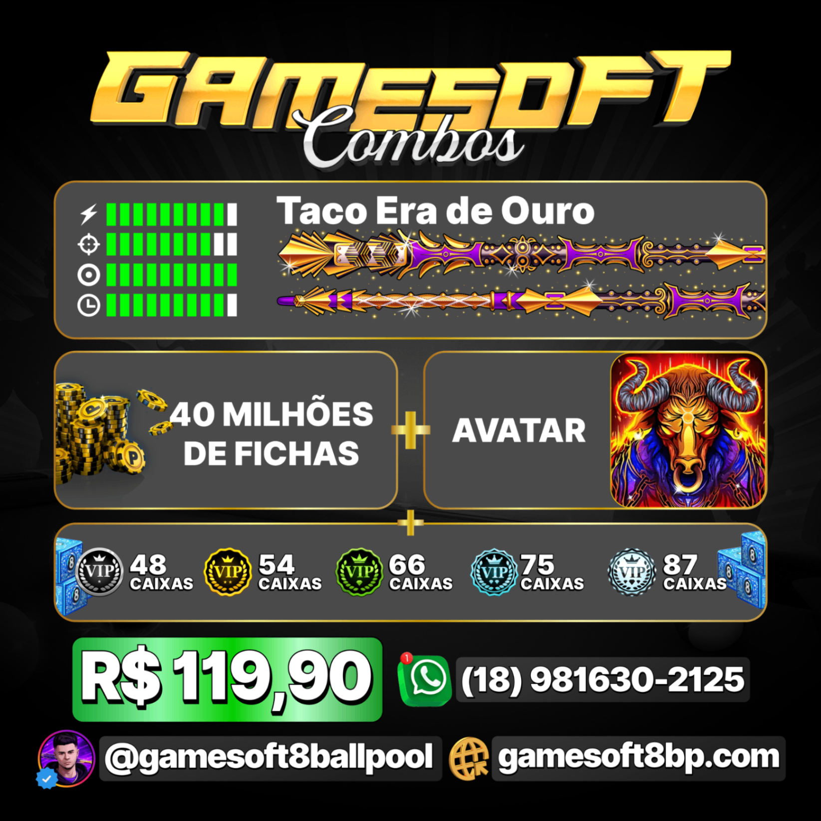 40 MILHÕES + TACO ERA DE OURO + 40 MILHÕES + CAIXAS LENDÁRIAS + AVATAR