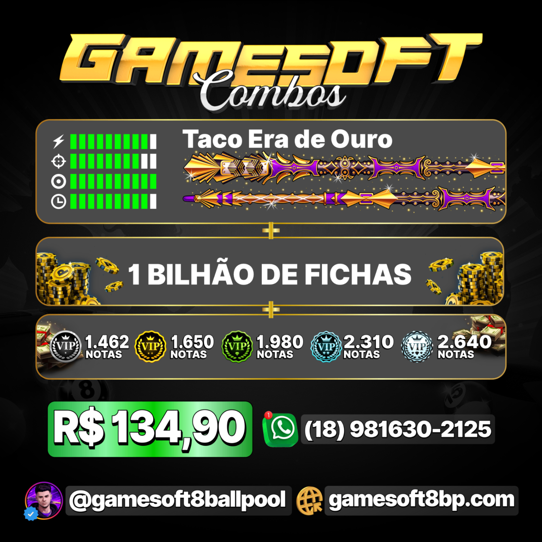 1 BILHÃO + TACO ERA DE OURO + NOTAS