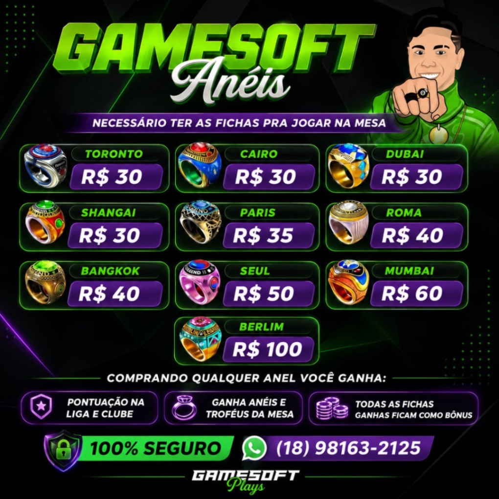 ANÉIS 8 BALL POOL