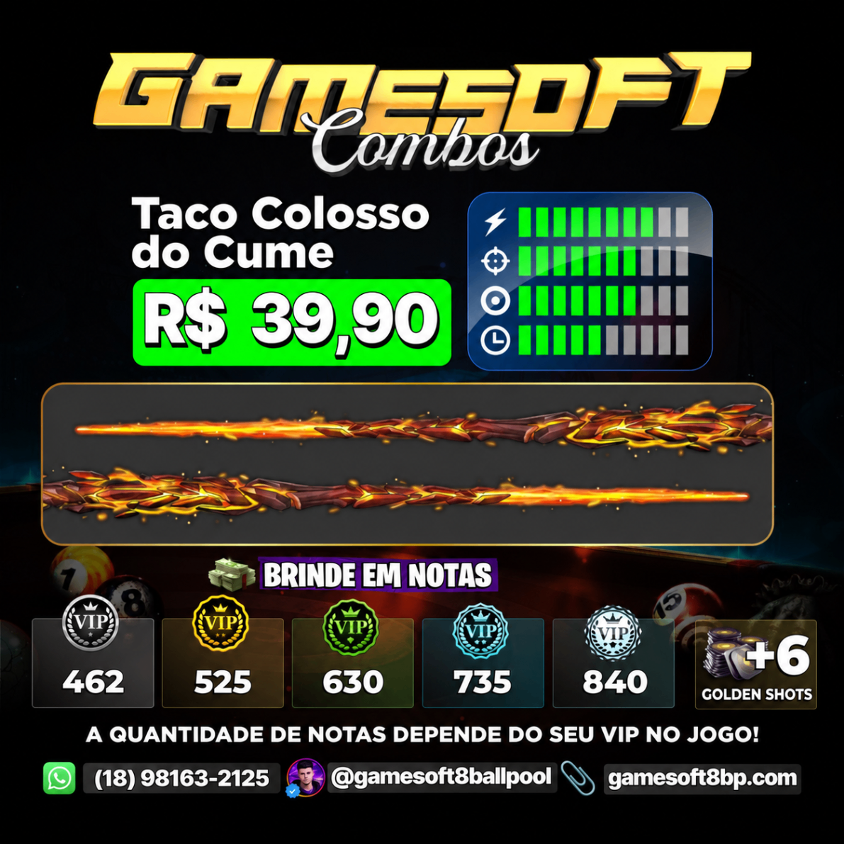 TACO COLOSSO DO CUME + NOTAS