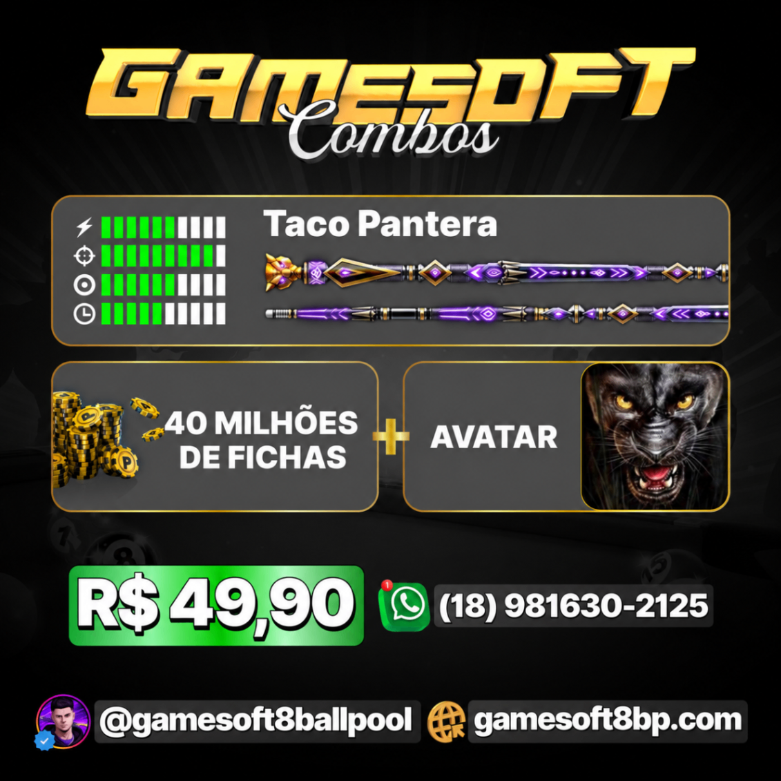 40 MILHÕES + TACO PANTERA + AVATAR