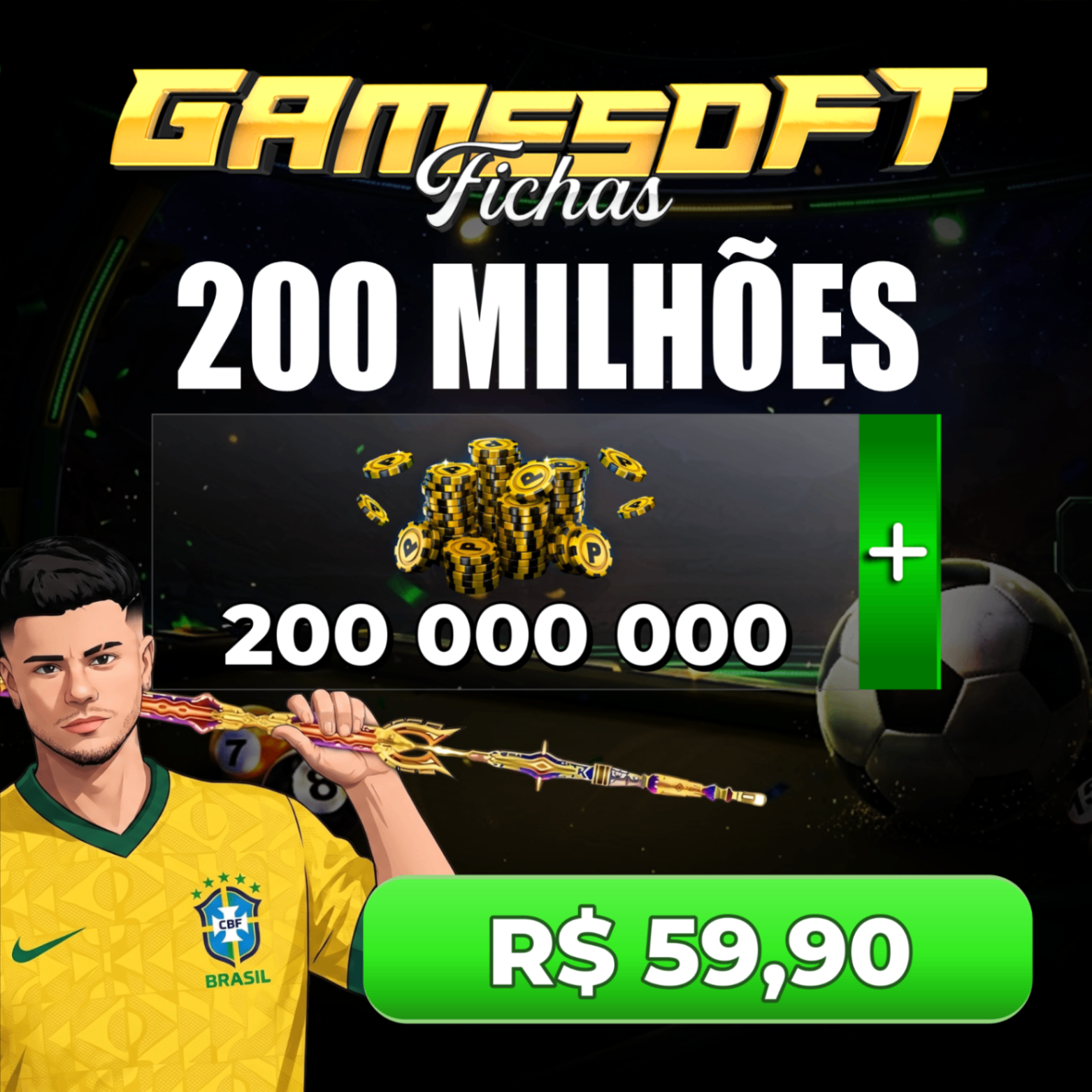 200 MILHÕES DE FICHAS